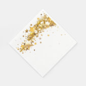 Serviette En Papier Holiday Napkin Gold Stars (Coin)