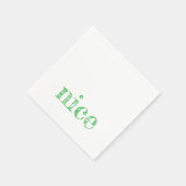 Serviette En Papier holiday typography NICE fun festive modern (Coin)