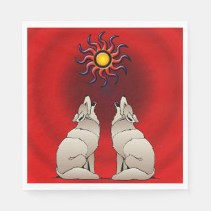 SERVIETTE EN PAPIER HOLING COYOTES