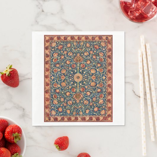 Serviette En Papier Holland Park Design (par William Morris) (En situation)