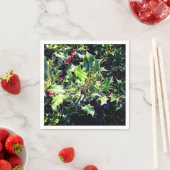 Serviette En Papier Holly, baies rouges (En situation)