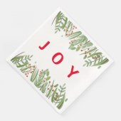 Serviette En Papier Holly Berry Greenery Papier de fête de vacances Na (Coin)