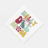 Serviette En Papier Holly Jolly Chig Maman Christmas Retro (Coin)