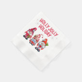 Serviette En Papier Holly Jolly Gnomes Noël fantastique (Coin)