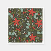 Serviette En Papier Holly Jolly Motif d'hiver (Devant)