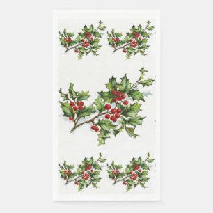 Serviette En Papier HollyBerries 014