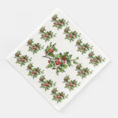 Serviette En Papier HollyBerries 014 (Coin)
