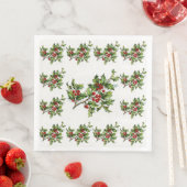Serviette En Papier HollyBerries 014 (En situation)