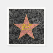 Serviette En Papier Hollywood Star (Devant)