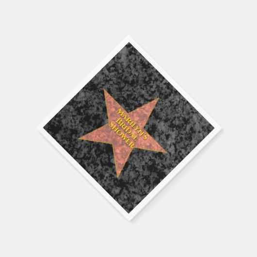 Serviette En Papier Hollywood Star (Coin)