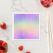 Serviette En Papier holo rainbow soft ombre :  (En situation)