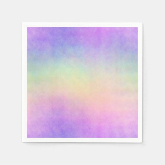 Serviette En Papier holo rainbow soft ombre :  (Devant)