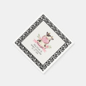 Serviette En Papier Holy Cow It's a Girl Cute Cow Baby shower (Coin)