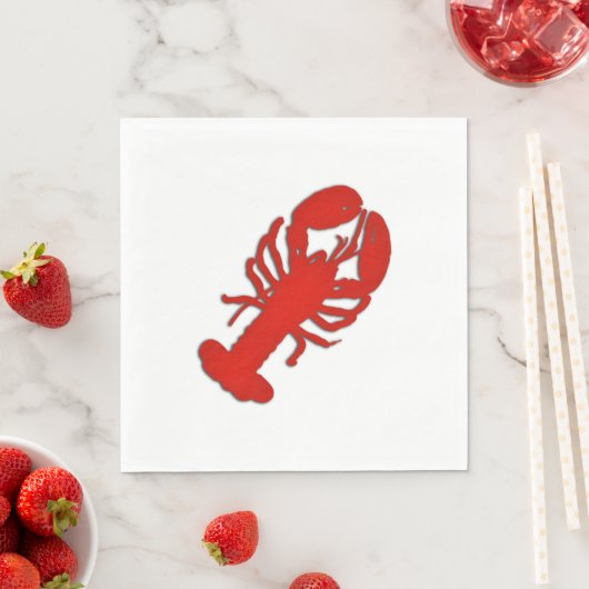 Serviette En Papier Homard (En situation)
