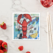 Serviette En Papier Homard du Maine (En situation)