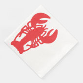 Serviette En Papier Homard rouge (Coin)