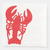 Serviette En Papier Homard rouge (Devant)