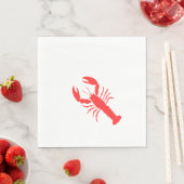 Serviette En Papier homard rouge (En situation)
