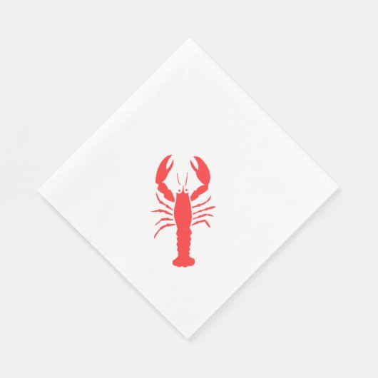 Serviette En Papier homard rouge (Coin)