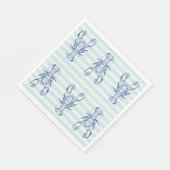 Serviette En Papier Homards bleus (Coin)