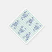 Serviette En Papier Homards bleus (Coin)