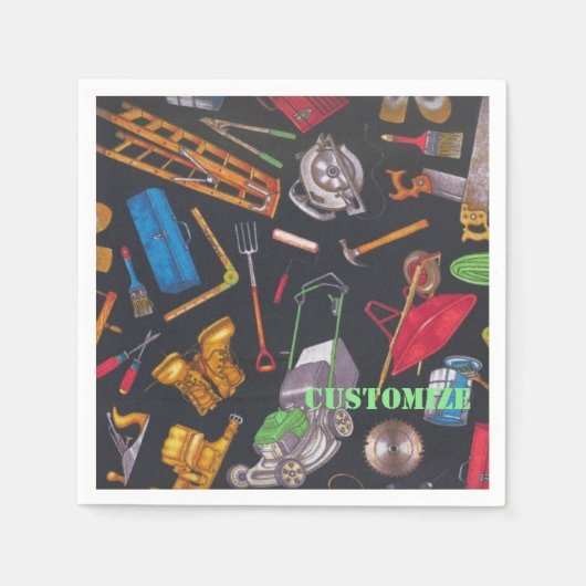 Serviette En Papier Home and Garden Tools Napkins (Devant)