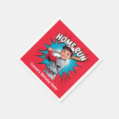 Serviette En Papier Home Run Boy Baseball Anniversaire Bash (Coin)