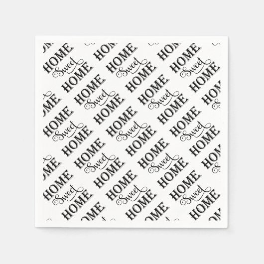 Serviette En Papier Home Sweet Home (Devant)