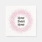 Serviette En Papier Home Sweet Home (Devant)