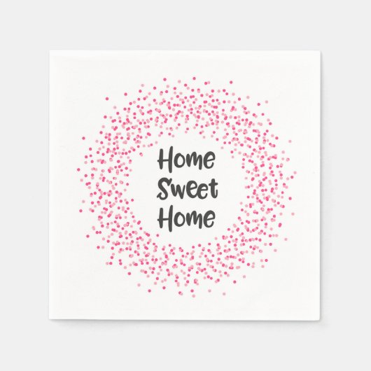 Serviette En Papier Home Sweet Home (Devant)