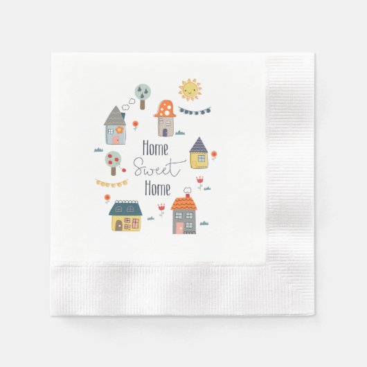 Serviette En Papier Home Sweet Home (Devant)