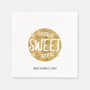 Serviette En Papier home sweet home, fête de réveil