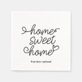 Serviette En Papier home sweet home, Papier Plaque serviettes (Devant)