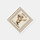 Serviette En Papier Homerun Hitter Baseball Bear 1er Anniversaire fête (Coin)