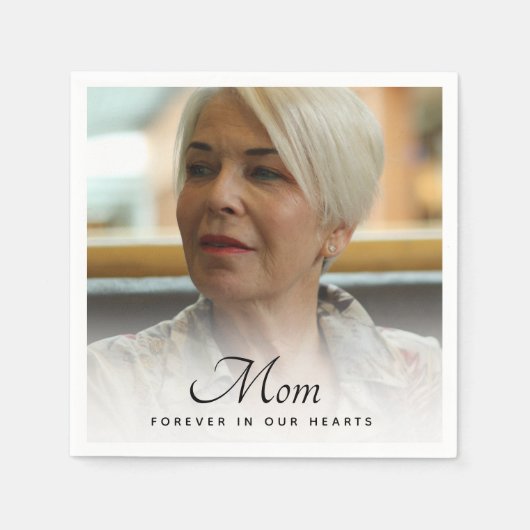 Serviette En Papier Hommage à la Mère Photo (Devant)