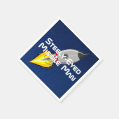 Serviette En Papier Homme aux missiles à oeil serré (Coin)