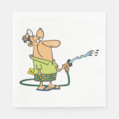 Serviette En Papier Homme Avec Un Trou De Jardin (Devant)