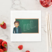 Serviette En Papier Homme d'affaires présentant des serviettes en papi (En situation)