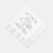 Serviette En Papier Homme de camionnette classique rétro (Coin)