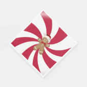 Serviette En Papier Homme de pain d'épice de Noël (Coin)
