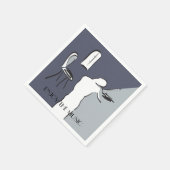 Serviette En Papier Homme jouant au violon (Coin)