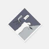 Serviette En Papier Homme jouant au violon (Coin)