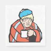 Serviette En Papier Homme malade (Devant)