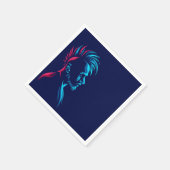 Serviette En Papier Homme punk (Coin)