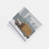 Serviette En Papier Homme sans abri (Coin)