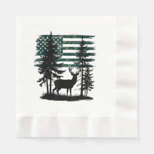 Serviette En Papier Hommes Enfants Garçons Chasse Chemise Deer Hunters