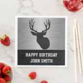 Serviette En Papier Hommes Joyeux Anniversaire Chasse de cerfs serviet (En situation)