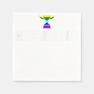Serviette En Papier Hommes Mari Gay Mariage Gay Rainbow Trophy