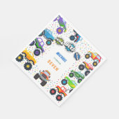 Serviette En Papier Honer beep vroom monstre camions garçon anniversai (Coin)