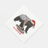 Serviette En Papier Honey Badger & Snake Funny Badass Noël (Coin)